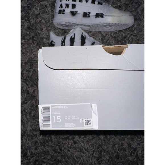 Nike Air Force 1 x AGONYGOYS Custom Low Knowledge Key Forever Shoes White Black main image 4
